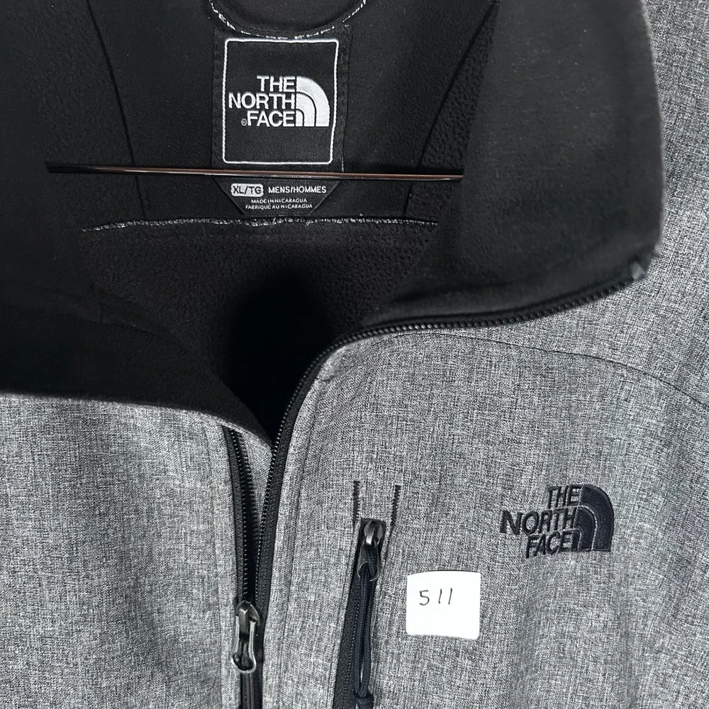 The North Face Apex‎ Bionic Softshell Jacket Mens XL Gray Full Zip Windbreaker